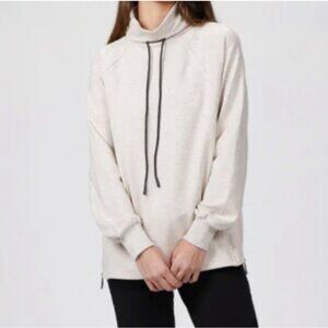 Varley pullover mock neck drawstring sweatshirt‎ with kangaroo pocket